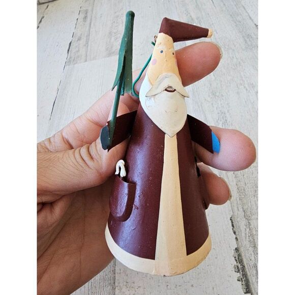 Metal Santa tree teddy bear ornament unique Xmas - Picture 5 of 8